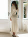 New fashionable lapel knitted slim fit hip-hugging long-sleeved dress