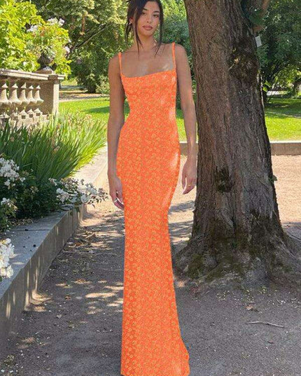 Backless Floral Suspender Dress - Chic Summer Delight