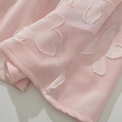 New sweet high-waisted flower-cut suspender dress