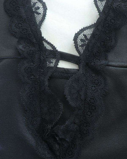 Elegant Curvy Fit Lace-Detail Bodycon Dress