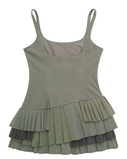 Elegant Sleeveless Midi Dress in Lightweight Polyester for Effortless Elegance