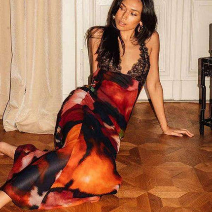 Leopard Lace Suspender Dress - Embrace Your Inner Diva