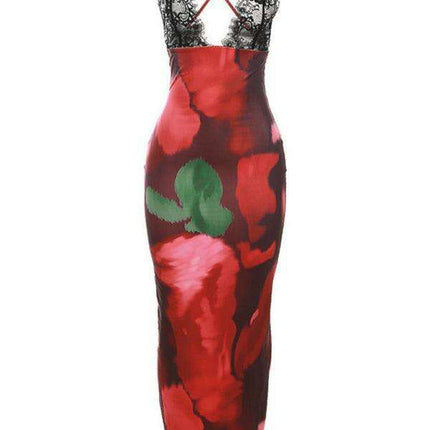 Leopard Lace Suspender Dress - Embrace Your Inner Diva