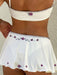 Seductively Chic High Waist Suspender Bikini with Split Skirt Detail