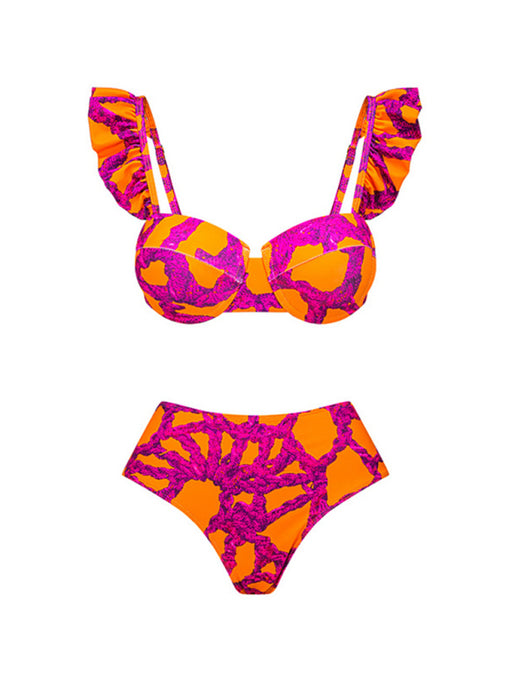 Printed Beach Babe Bikini Set