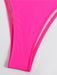 Split Strap Plain Color Women's Triangle Bikini