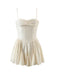 Elegant Pleated Strapless Dress with Chest Detail