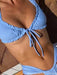 Lace-Up Split Bikini Set with Allure and Sophistication