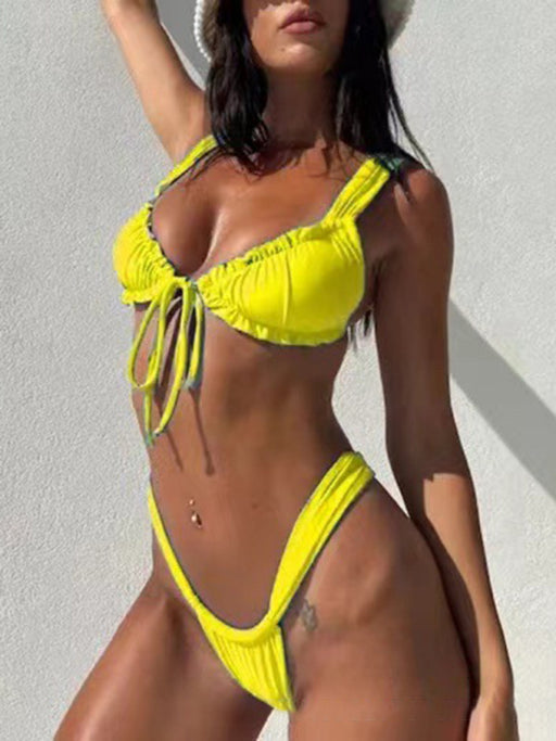 New bikini fashionable and sexy lace-up split suit