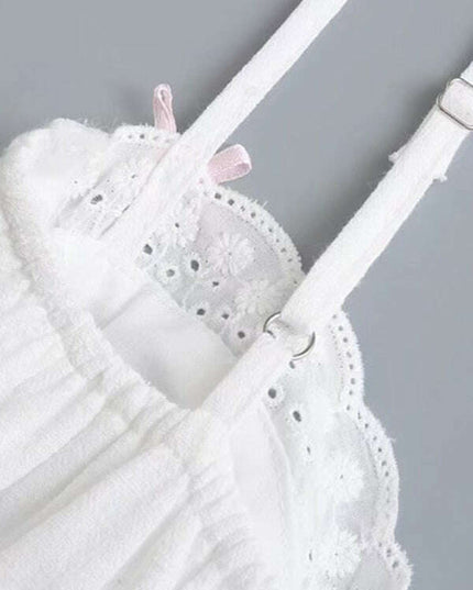 New style lace splicing suspenders sexy low-cut slim A-line short dress