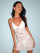 Lace Suspender Bodycon Mini Dress for Women