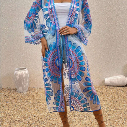 New Beach Skirt Casual Vacation Lace Cardigan Bikini Swimsuit Cover-Up Sun Protection Wear