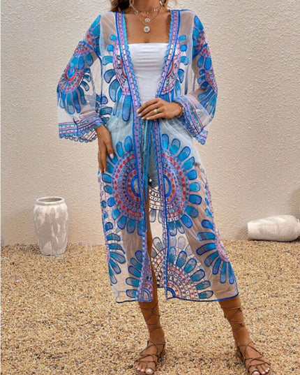 New Beach Skirt Casual Vacation Lace Cardigan Bikini Swimsuit Cover-Up Sun Protection Wear