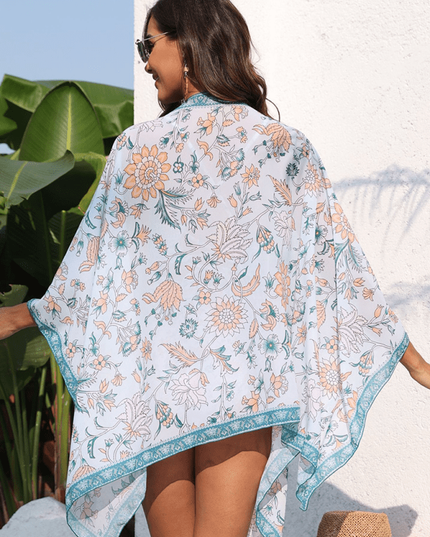 New swimsuit with resort floral print swimsuit shawl (swimsuit not included)