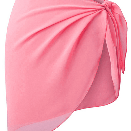 Women's Bikini Cover Up Shirt Beach Wrap Dress Chiffon Skirt Apron