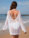 New Backless Knitted Loose Solid Color Fashion Bikini Beach Cover-up