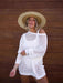 New Backless Knitted Loose Solid Color Fashion Bikini Beach Cover-up
