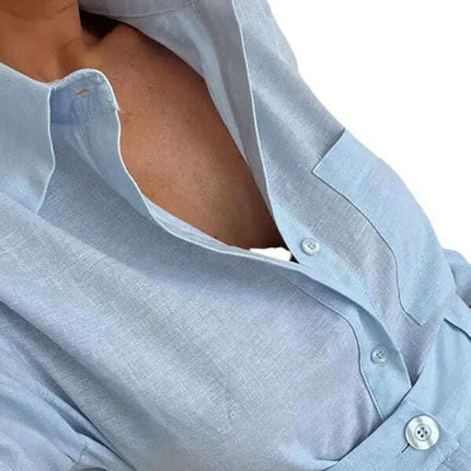 Fashion casual short trousers and long-sleeved shirt set