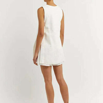 New style sleeveless shorts two-piece suit, fashionable and comfortable, can be worn as outdoor women's home clothes