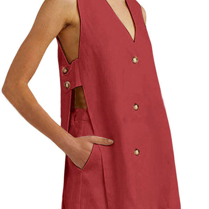 New style sleeveless shorts two-piece suit, fashionable and comfortable, can be worn as outdoor women's home clothes