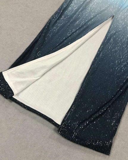 Women's Fashion Sexy Body-hugging High-waist Sequined Dress