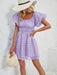 Ladies new fashion one shoulder lantern sleeve sexy backless dress