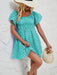 Ladies new fashion one shoulder lantern sleeve sexy backless dress