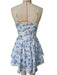 Printed Deep V Sleeveless Dress Strapless Cake Skirt