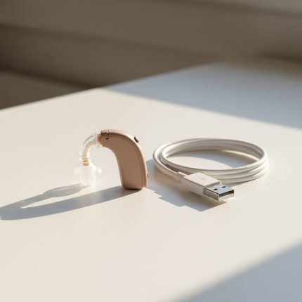 Rechargeable BTE Hearing Amplifier — Single or Bilateral Pair | Très Elite