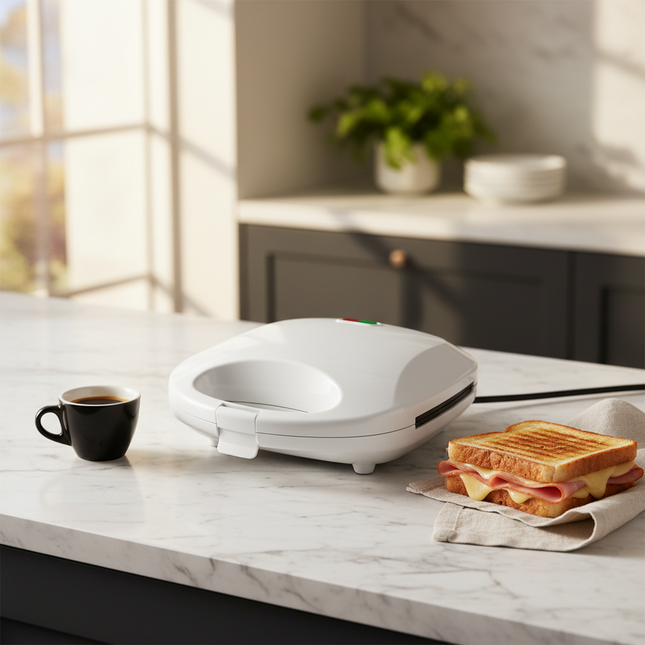 Double-Sided Breakfast Sandwich Maker & Panini Press