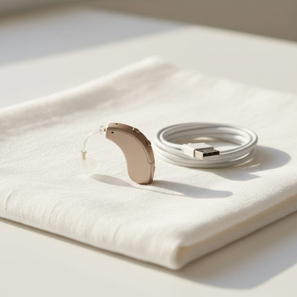 Rechargeable BTE Hearing Amplifier — Single or Bilateral Pair | Très Elite