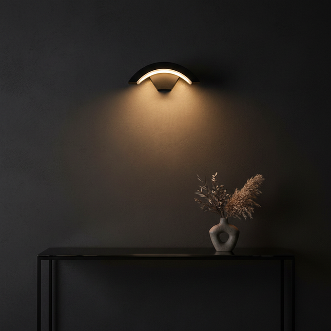 Peekaboo Studio Curved Moon LED Wall Light with Induction Sensor