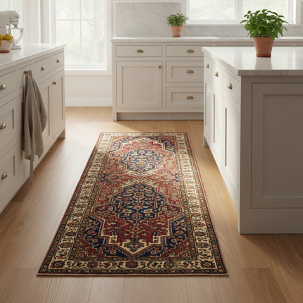 Retro Persian Long Runner Rug — Non-Slip, Boho Hallway Carpet | Très Élite