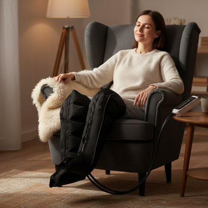 Electric Air Pressure Leg & Calf Massager — Remote Control, Deep Kneading