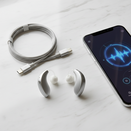 Peekaboo Studio Bluetooth Hearing Aid - 16 Channels, Rechargeable, APP