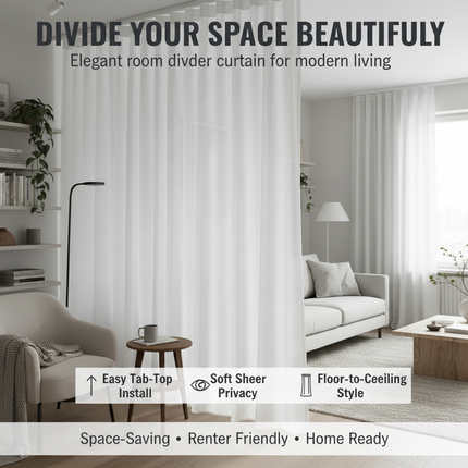 Self-Adhesive Curtain Track — No-Drill Ceiling & Wall Rail | Très Élite