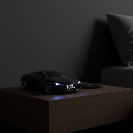 Supercar Alarm Clock with Engine Sounds & LED Lights | Très Élite