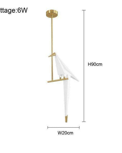 Nature-Inspired Nordic Bird Ceiling Lamp with Elegant Design