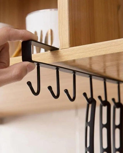 Versatile 6-Hook Iron Organizer for Efficient Multi-Use Storage