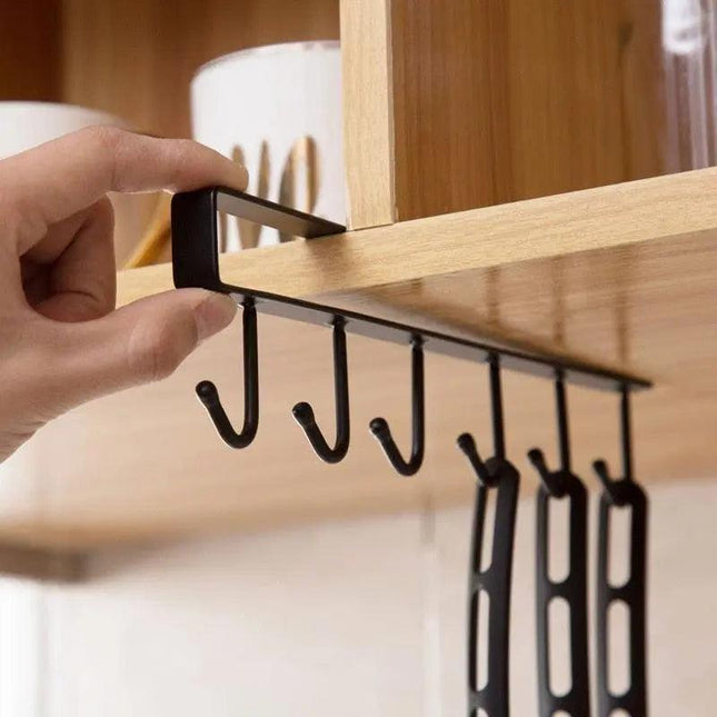 Versatile 6-Hook Iron Organizer for Efficient Multi-Use Storage