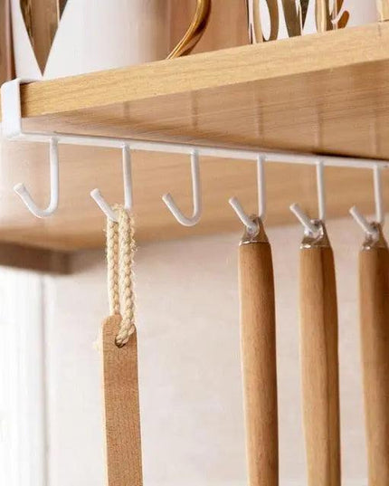Versatile 6-Hook Iron Organizer for Efficient Multi-Use Storage