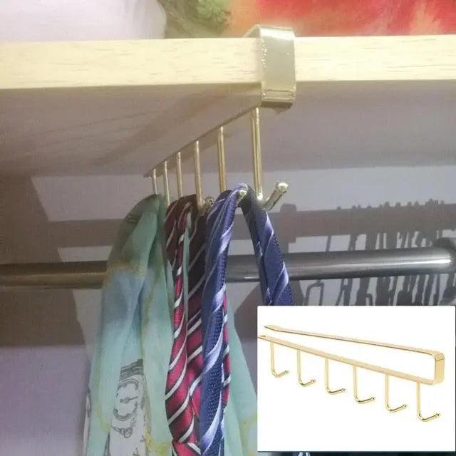 Iron Multi-Purpose Hook Hanger with 6 Hooks