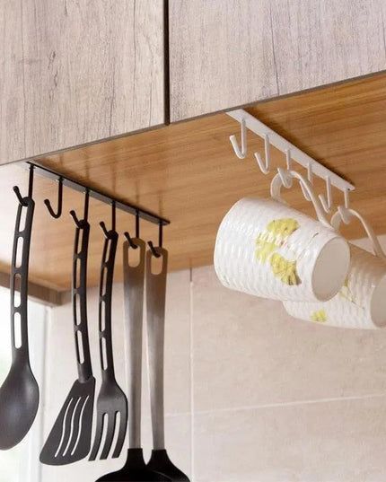 Versatile 6-Hook Iron Organizer for Efficient Multi-Use Storage