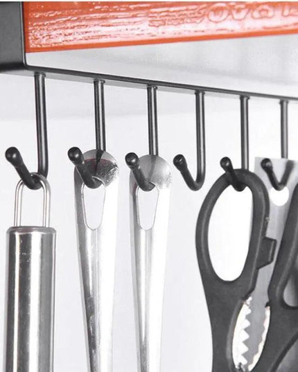 Versatile 6-Hook Iron Organizer for Efficient Multi-Use Storage