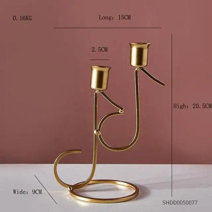 Refined European Iron Candle Holder Set for Timeless Sophistication