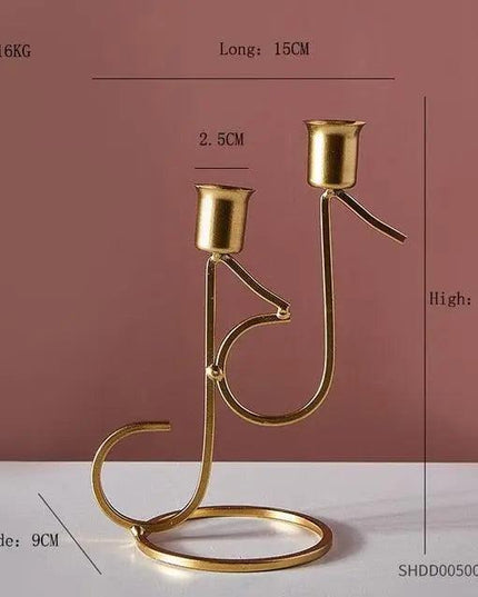 Refined European Iron Candle Holder Set for Timeless Sophistication