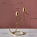 Refined European Iron Candle Holder Set with a Touch of Elegance