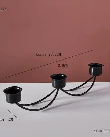 Refined European Iron Candle Holder Set for Timeless Sophistication