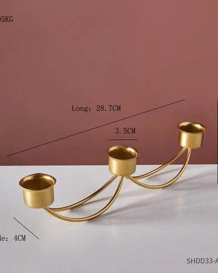 Refined European Iron Candle Holder Set for Timeless Sophistication