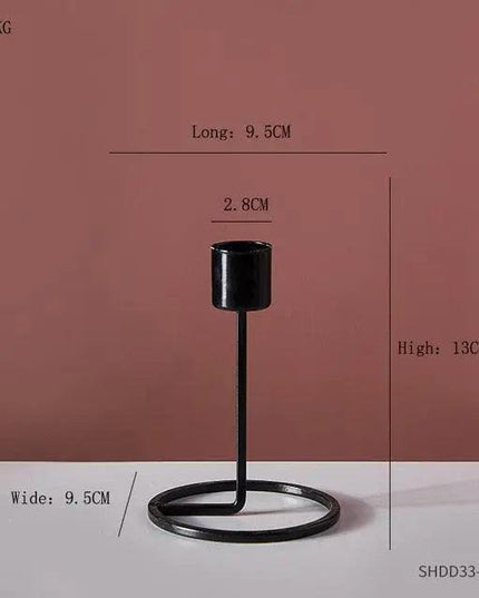 Refined European Iron Candle Holder Set for Timeless Sophistication